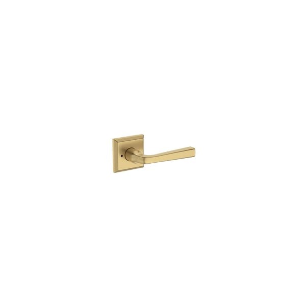 Baldwin Residential Door Levers Privacy Right Hand Lifetime Satin Brass PVKINTSR044 - main