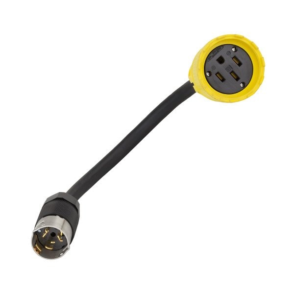 Southwire 2FT 50A 125/125V Cs6365 Twist Plug To 50A 125/250V 14-50 Straight Connector - Black 100723 - main