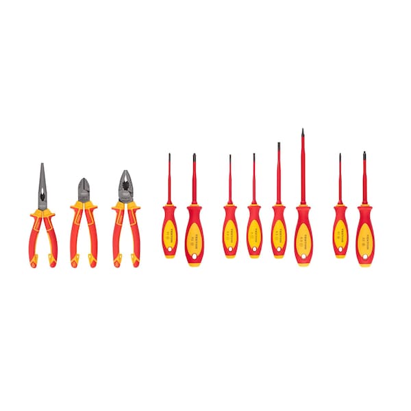 Tekton Insulated Phillips, Slotted, Square Drivers and Pliers Set, 11-Piece TEK99005 - main