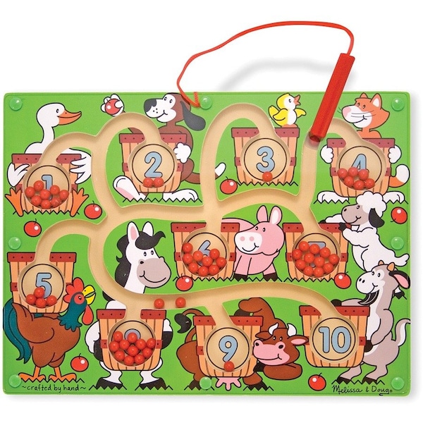 Melissa & Doug Magnetic Wand Number Maze, 12in x 9in 2280 - main