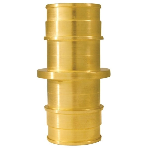 Apollo Valves ExpansionPEX Series Coupling, 1 in, Barb, Brass, 200 psi Pressure EPXC11 - main