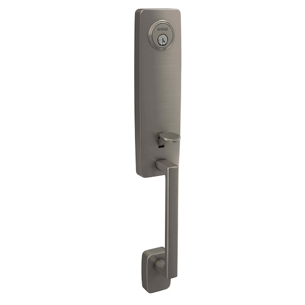 Schlage Residential Schlage Custom Custom 3/4 Trim Greene Dummy Exterior Handleset Only Satin Nickel Finish FCT92GEE619 - main