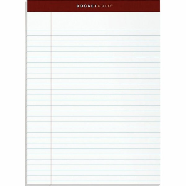 Tops 8-1/2 x 11-3/4" White Legal Ruled Perforated Pad, 50 Pg, Pk12 TOP63960 - main