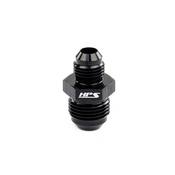 Hps Performance -4 AN to -3 AN Male To Male Reducer Union Coupler Adapter, Aluminum, Black AN919-2 - main