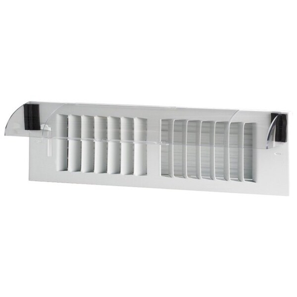 Frost King Heat and Air Deflector, 10 to 14 in L, 9-3/8 in W, Plastic, Clear HD5 - main