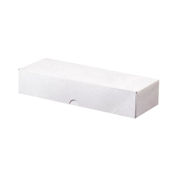 Partners Brand 10 in x 3 1/2 in x 2 in Stationery Folding Cartons, White, Fiberboard, 200 PK BCF24 - main