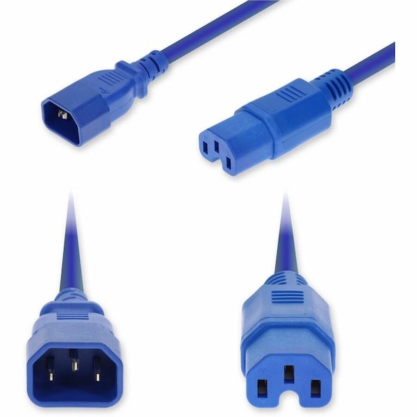 Add-On 10FT C14 MALE TO C15 FEMALE STANDARD COMMERCIAL TEMP 14 AWG 250V AT 15A PVC SJT(SERVICE JUNIOR THER ADD-C142C15C14G10FBE - main