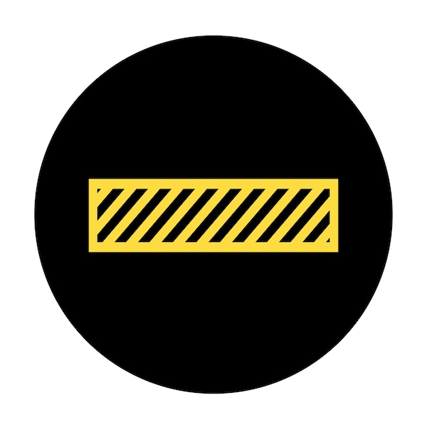 Brady Lens Crosswalk Hatched Yellow SizeE 177659 - main