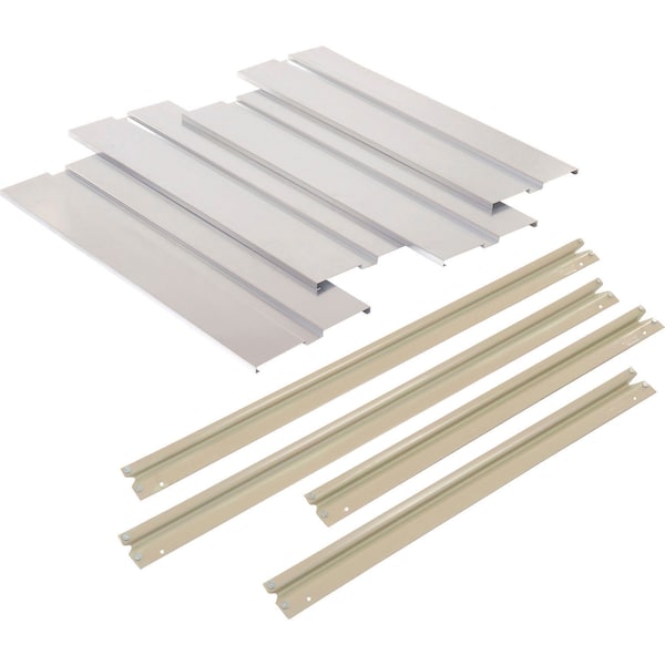 Global Industrial Additional Shelf, High Capacity, Steel Deck, 48"W x 48"D, Tan 581084 - main