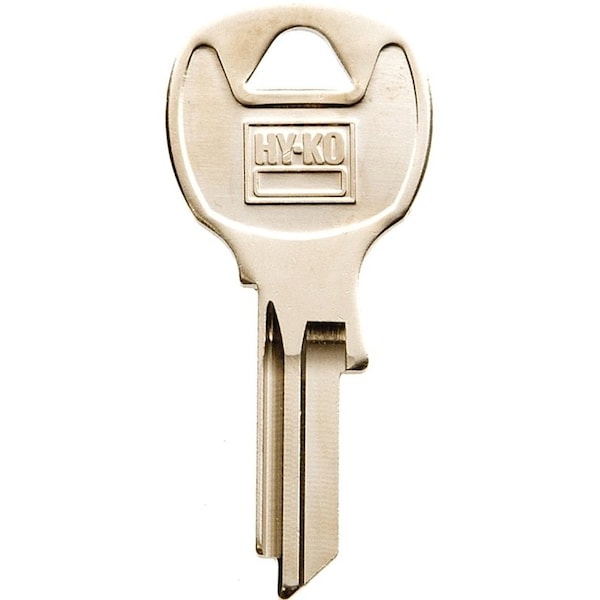 Hy-Ko Key Blank, Brass, Nickel, For: National Cabinet, House Locks and Padlocks 11010NA43 - main