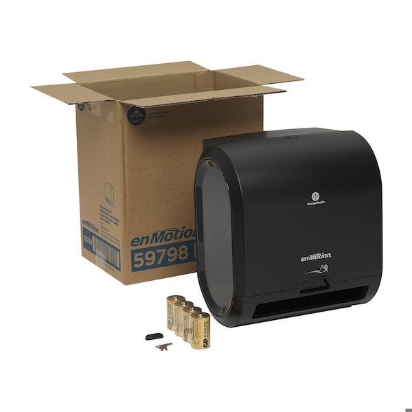 Georgia-Pacific enMotion Flex Mini Automatic Touchless Paper Towel Dispenser, Black 59798 - main