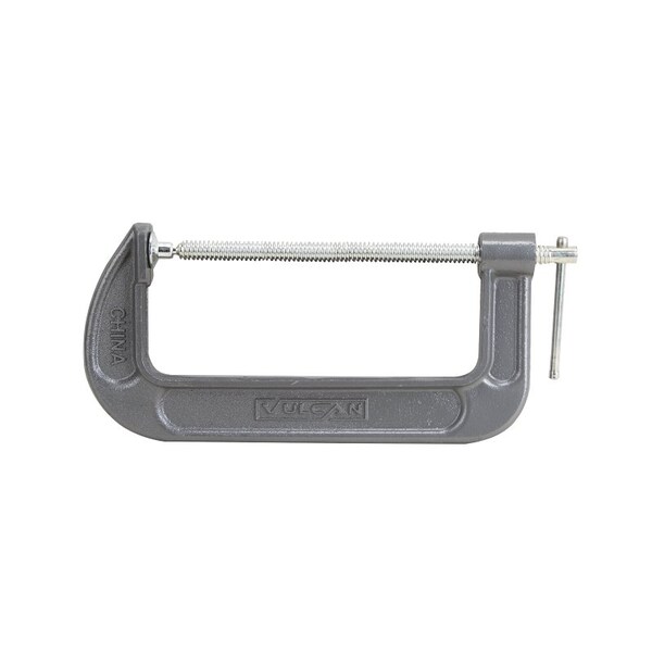 Vulcan C-Clamp, 8 in Max Opening Size, 3-1/8 in D Throat, Steel Body, Gray Body JLO-058 - main