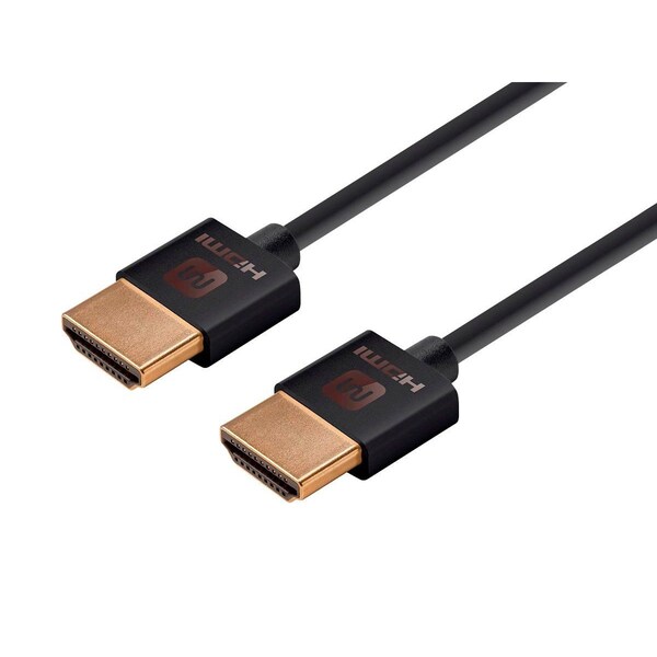 Monoprice Slim HDMI Cable, 3 ft.Black 13580 - main