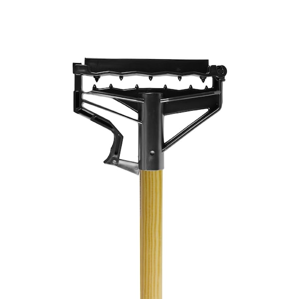 Chief Clean Ivader Black wet mop handle on 1"x54" wood handle, 3PK IVADER/WOOD/3 - main