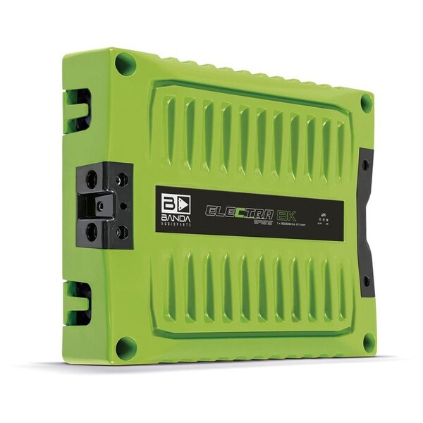 Banda GREEN Competition Vehicle BASS Audio Amplifier w/Built in Subsonic Filter up to 9000 Watts RMS PROF ELEC8K1GREEN - main