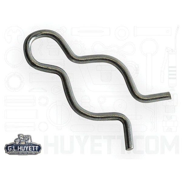 Huyett Hair Pin, Zinc Plated Spring Steel, 0.064 in Wire Dia x 1.125 in Length BPXZ-2307 - main