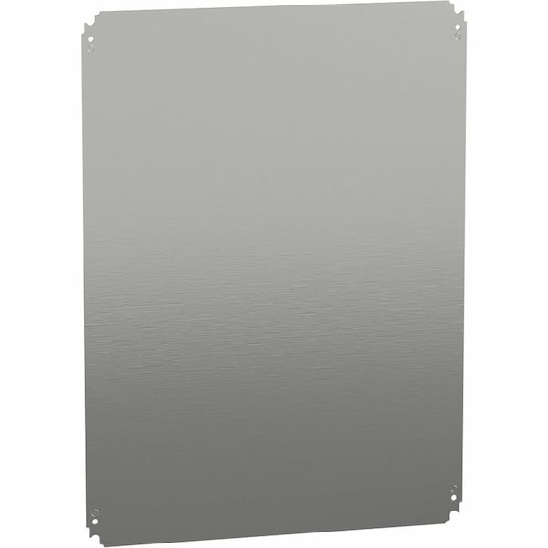 Schneider Electric Plain mounting plate H800xW600mm made of galvanised sheet steel NSYMM86 - main