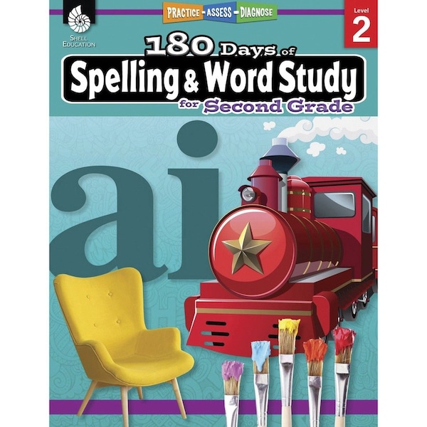 Shell Education 180 Days of Spelling and Word Study for Second Grade 28630 - main