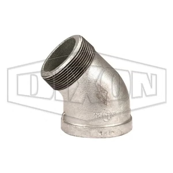 Dixon Street Elbow, 1/2 in Nominal, NPT End Style, 150 lb, Iron, Galvanized SE4550G - main