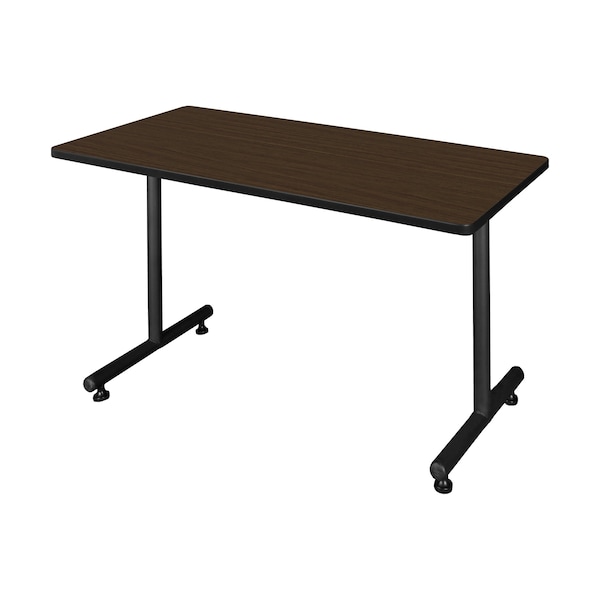 Regency Kobe T-Base Training Seminar Table, 42 in W, 30 in L, Neo Walnut MKTRCT4230NW - main