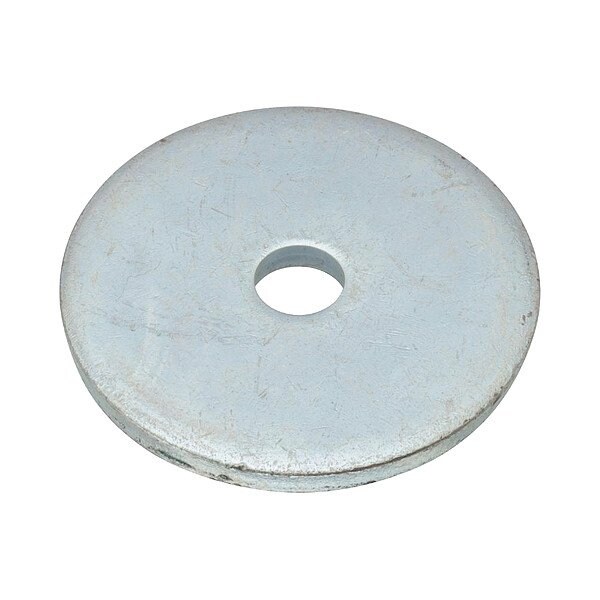 Zoro Select Flat Washer, For Screw Size 1/2 in , Steel Plain Finish Z9670-A - main