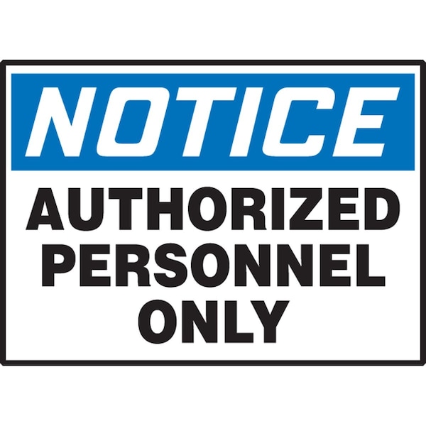 Accuform Notice Safety Label LADM804VSP - main