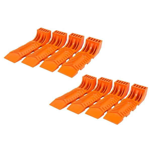 Mytee Products Interlocking Tire Skates for Tow Truck Wrecker Rollback Carrier Safety Orange, 2PK TIRESKT-ILx2 - main