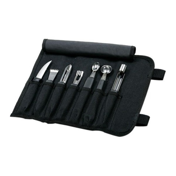 Mercer Cutlery Garnishing Kit 8 pc. Black M40000P - main