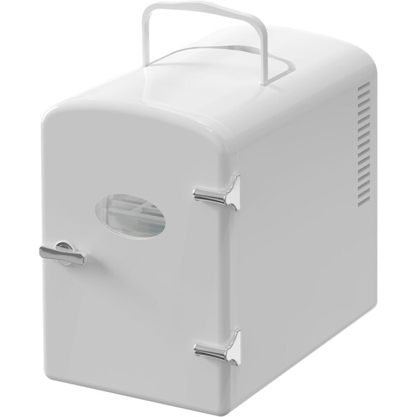 Simple Deluxe YSSOA Mini Fridge, Portable 9 Can Small Skincare, Drinks, Food with Observation, Freon-Free Cooler HKFRIGMINI5OBWWHT - main