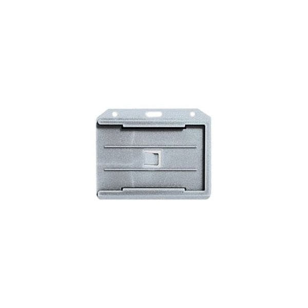 Brady BADGE HOLDER, CLEAR, 2-SIDED HORIZONTAL MULTI CARD HOLDER, SIDE LOAD 1840-3050 - main