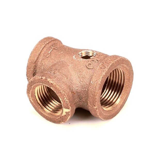 Market Forge Tee, Steam Exhaust, Machined, 1/2in x 1/2in x 3/4in, A-Cooker 90-8141 - main