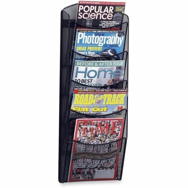 Safco Onyx Magazine Rack, 5-Pocket 5578BL - main