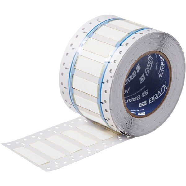 Brady BSP45 Series PermaSleeve Heat Shrink Polyolefin Wire Marking Sleeves, 0.375 in. Dia x 2 in. W, White SA-3PS-375-2-WT - main