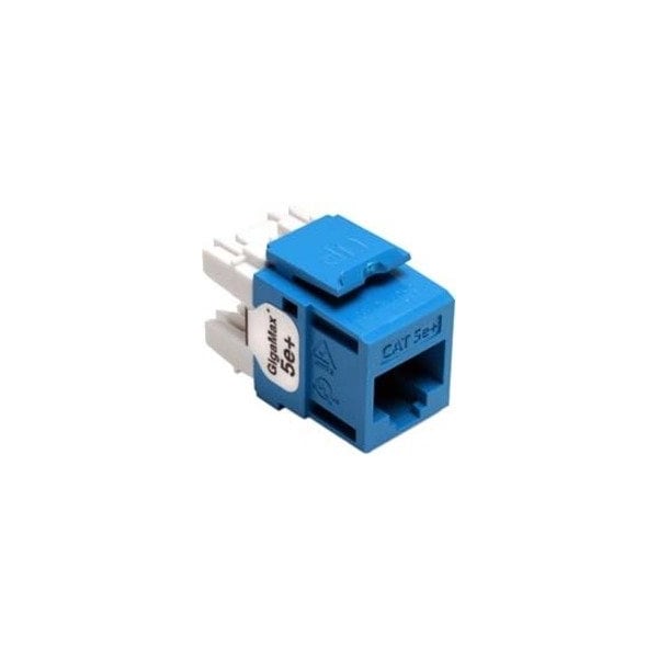 Leviton 1-Port Mod Jack 110 8W8P Utp, T568A/B Cat5E Quickport, Gigamax Blue 5G110-RL5 - main