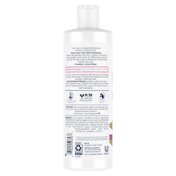 Dove Love Your Waves Moisturizing Conditioner, 13.5 Ounce, 4PK 68923563 - main