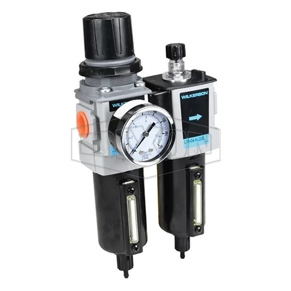 Dixon Wilkerson by Combination Unit with Manual Drain and Sight Gauge, 1/2 in Port, 150 SCFM Flow Rate, A D18-04MMB - main