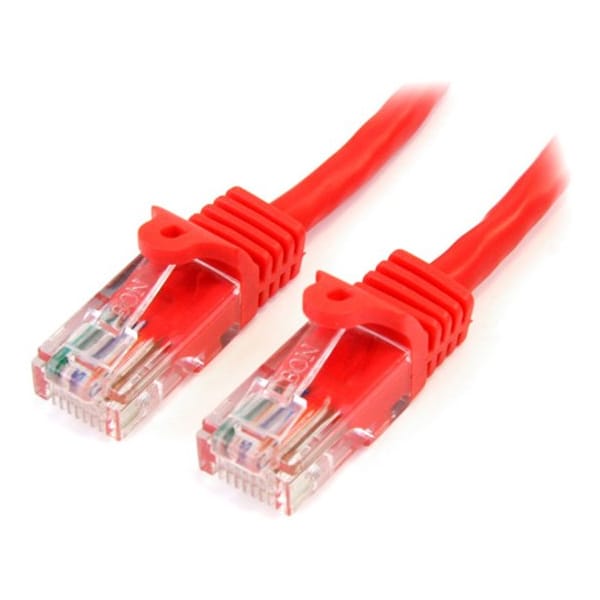 Startech.Com 15FT RED SNAGLESS CAT5E UTP PATCH CABLE 45PATCH15RD - main