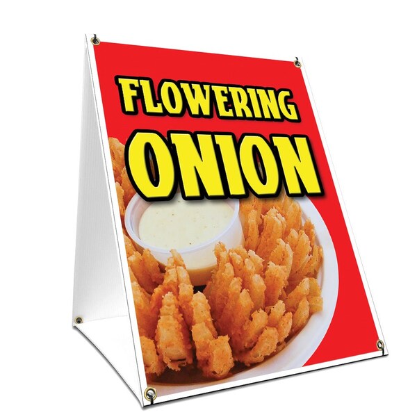 Signmission Flowering Onion, 24 Inch x 18 Inch A-frame Yard Sign, Plastic Sign SBC-1824-Flowering Onion - main