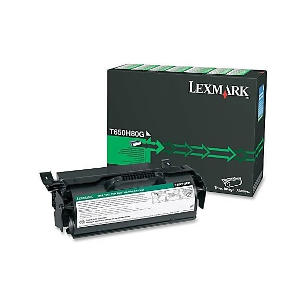 Lexmark T650, T652, T654, X651, X652, X654, X656, X658 Remanufactured High Yield Toner Cartridge T650H80G - main