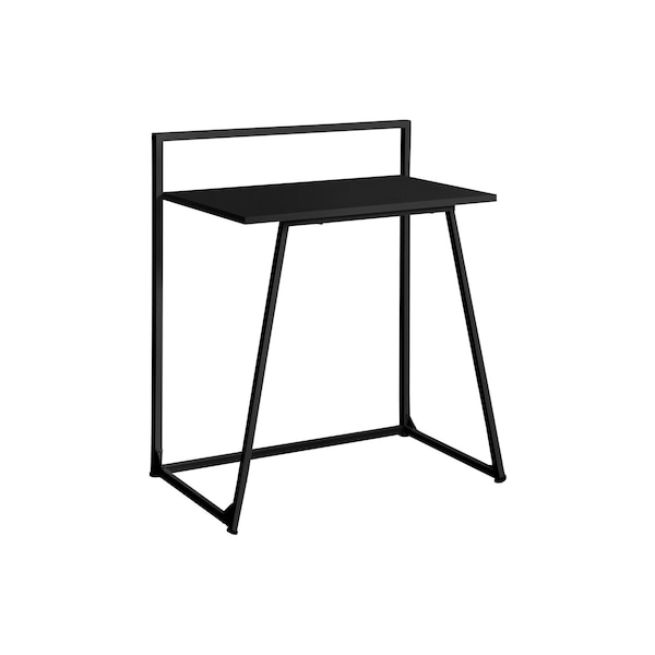 Homeroots 30" Black Wood and Metal Sled Computer Desk 489823 - main