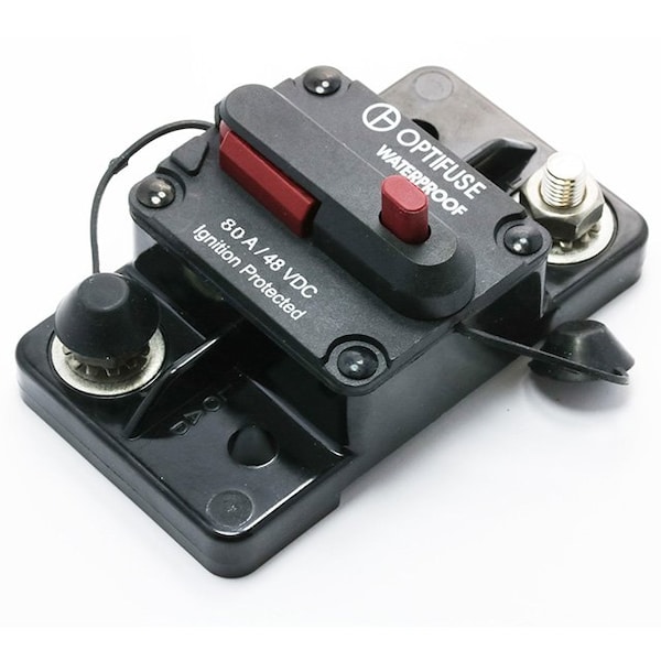 Optifuse Circuit Breaker, 253 Series, 25 to 250A, 3kA at 48V DC 253080 - main