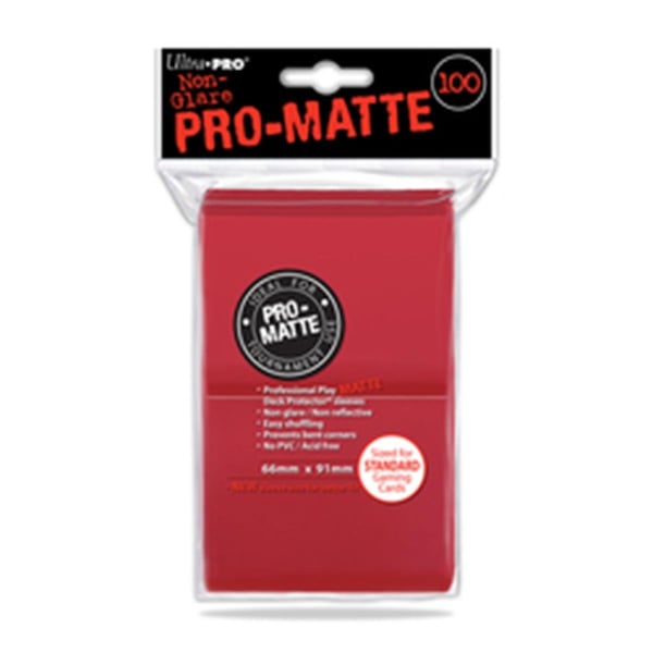 Toys4.0 Deck Protectors - Pro-Matte Red 100 per pack TO2099409 - main