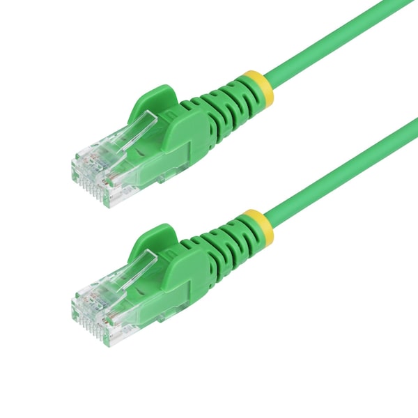Startech.Com 2ft Green Slim CAT6 Ethernet Cable, Snagless RJ45, 28AWG Bare Copper, LSZH N6PAT2GNS - main