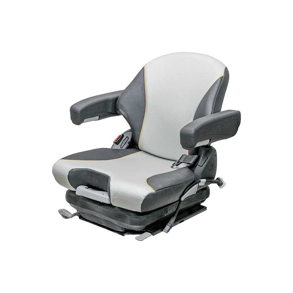 Uni Pro Big Dog Diablo/Hustler Super Z Mower Mechanical Suspension Seat Black/Silver Vinyl 8645 - main