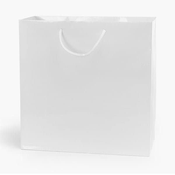 Nashville Wraps White Gloss Gift Bags, Filly 12x5x12, 10PK GTFMWH - main