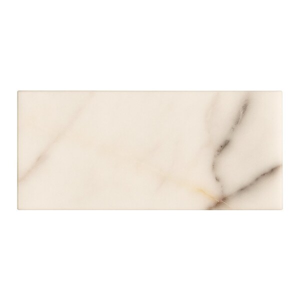 Apollo Tile White 3x6 Calacatta Gold Marble Honed Subway Floor and Wall Tile 5 sqft/case, 40PK APLFCT8836HA - main