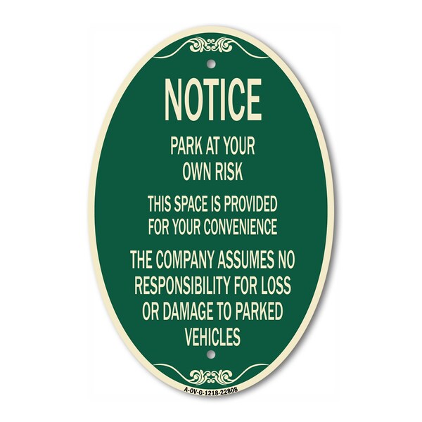 Signmission This Space Is Provided for Your Convenience -, 12 In X 18 In Architectural, Heavy Gauge Aluminum A-OV-G-1218-22808 - main