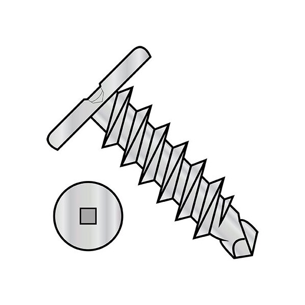 Zoro Select Square Pan Machine Screw, 1500 PK 1424KQC1HC - main