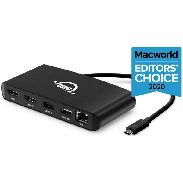 Owc 5-Port Thunderbolt mini Dock With Dual 4K HDMI, Dual USB + Gigabit Ethernet OWCTB3MDK5P - main