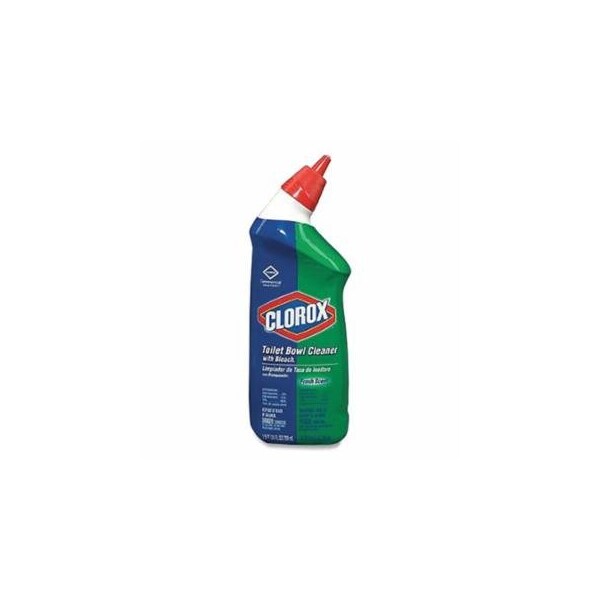 Clorox Toilet Bowl Cleaner with Bleach, 24 oz, Bottle, Fresh Scent, 12PK 863-OC00031 - main